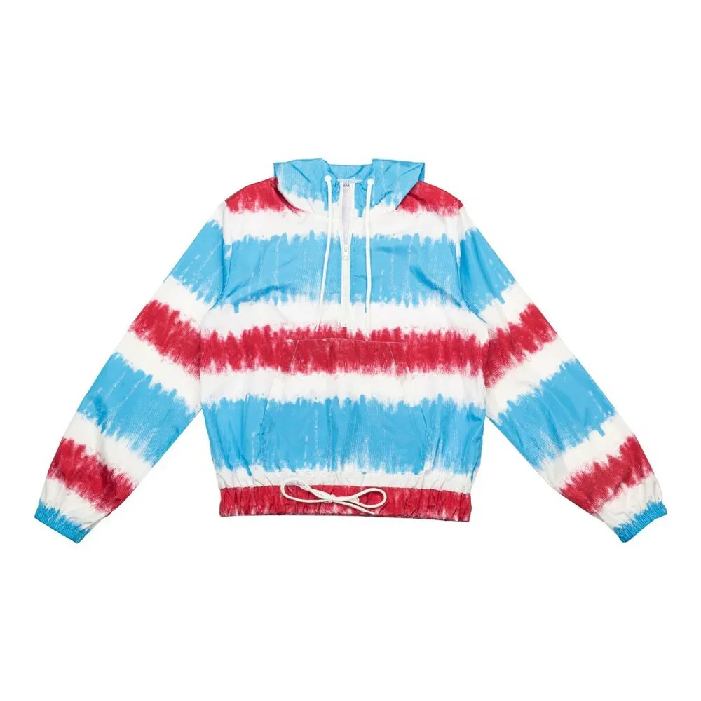 Women Lightweight Windbreaker Suit Outdoor Hiking Hooded Jacket with Liner Size - Picture 4 of 8